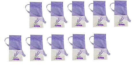 BATHVEVE 22 Piezas Bolsitas De Lavanda Pack Aroma Lavanda Seca Bolsitas De Gasa Vacías para Armario Decorativo