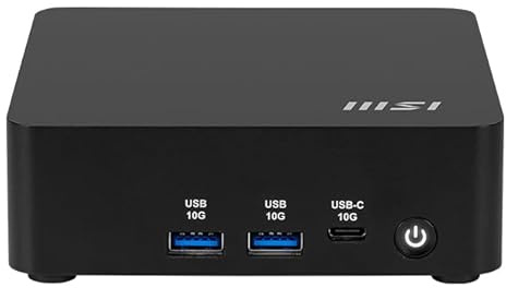 MSI Cubi NUC AI 1UMG i5 125H FS 16GB 512GB W11P Intel Core Ultra 5 DDR5-SDRAM SSD Windows 11 Pro Mini PC Nero (MSI Cubi NUC AI 1UMG Intel Core Ultra 5 125H Desktop 16GB RAM 512GB SSD Mini PC Win 11PR