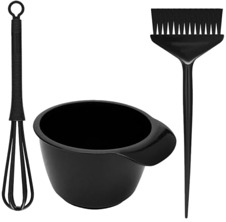 JECOMPRIS Cepillo Profesional y Cuenco para Teñir el Cabello, Set Palillo para Remover, Material Resistente para Uso Prolongado en Tratamientos Capilares Reutilizable