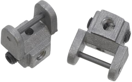 Healeved 2 Pezzi Porta Lama per Seghetto a Nastro in Metallo Argento Morsetto Inferiore, Stabilità Ottimale e Facile da Usare per Lavorazioni Professionali su Materiali Diversi
