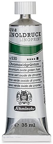 Schmincke Aqua Linoprint Tinte, Chromoxid, grüner Farbton, 35 ml