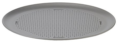 Calphalon Nonstick Pizza Pan, 16, Heavy-Gauge Steel, Perforated for Crispy Crust, Silver
