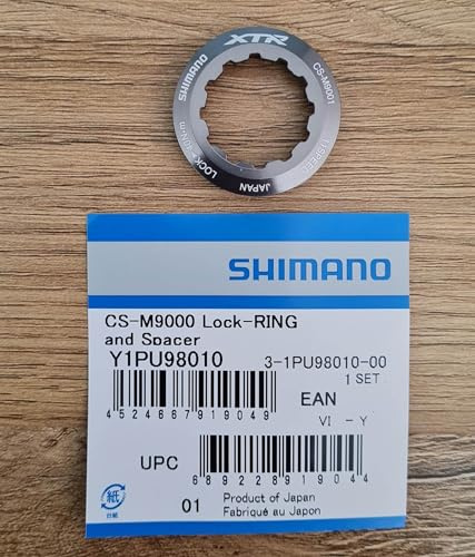 SHIMANO XTR, XT, SLX Deore Verschlussring Kettenblatt, Silver/Black, One Size