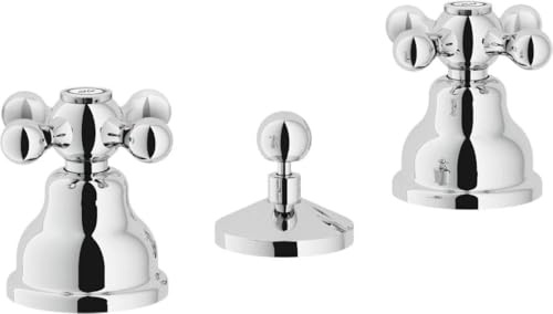 Nobili Rubinetterie GRC5015/1CR Batteria Bidet 3 Fori con Scarico
