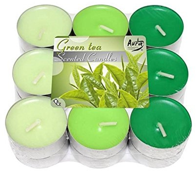 BISPOL Duft Teelichter 18 pcs – Grün Tee