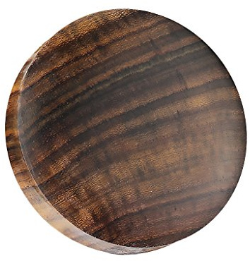 Piercingfaktor Ohr Plug Flesh Tunnel Piercing Ohrpiercing Organic Holz Braun Big Gauge 32,5mm