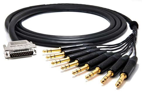 enoaudio Mogami 2932 8 Multicore analógico Cable Snake | D-Sub 25 – Neutrik 6,3mm TRS | HiFi - 3,0 m