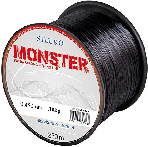 Robinson Angelschnur Siluro Monster Welsschnur Wels monofile 250m Spule (0,450 mm / 30kg)