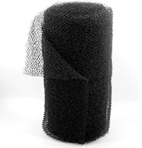 Aquagart Böschungsmatte I Krallmatte Stärke 20mm I Ufermatte Wirrgewebe stabil & robust I Halt und Schutz für Pﬂanzen I Schwarz I Uv Stabil witterungsbeständig (50)