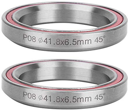 Yosoo 2PCS 41,8 mm Headset-Lager, Hochleistungs-Headset mit doppelt abgedichtetem Lager, Ersatzlager für Fahrräder | Doppelt abgedichtete Konstruktion, Verhindert Eindringen von Wasser und Staub, Steuersatz für Wettkampf Mountainbike Rennrad