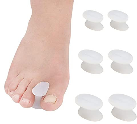 SCJJZ zehenspreizer,hallux valgus korrektur,zehenspreizer silikon,hallux valgus,zehenspreizer hallux valgus,Silikon-Zehensplitter, 3 Paar Hallux-Valgus-Korrektoren in verschiedenen Größen (S/M/L)