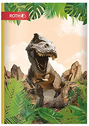 ROTH Muttiheft Tyrannosaurus - Oktavheft für die Grundschule, A6-64 Seiten liniert