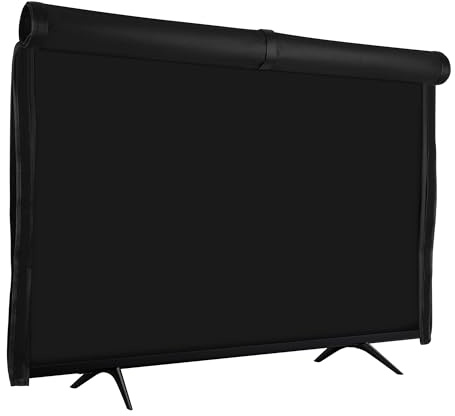kwmobile Custodia Protettiva Compatibile con 55 TV - Copri Televisore da Interno in TNT - Copertura Antipolvere - Nero