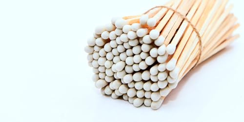 REHGLÜCK Schwarzwald, Aprox. 100 coloridas cerillas de 10 cm de largo, también adecuadas como recambio para nuestras elegantes botellas decorativas (color de la cabeza del fósforo: blanco)