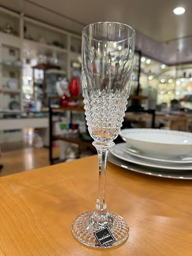 Rogaska Set 6 bicchieri Champagne Flute Mod. Diamonds Cristallo
