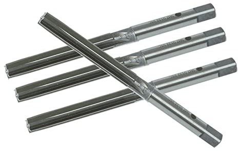 KIRANDY Verstellbare Handreibahle mit geradem Schaft, 3 mm - 6 mm HSS/Legierter Stahl-Reibahle mit Parallelschaft-Reibahle(5mm ALLOY STEEL)