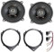 Sound way - Altavoces con adaptadores de 13 cm compatibles con Fiat Doblò/Fiorino/Qubo - Citroen Nemo - - Peugeot Bipper