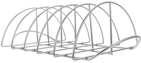 TOYANDONA Support Barbecue Acier Inoxydable Support à Côtes Professionnel Résistant à Usure Fourniture pour Barbecue