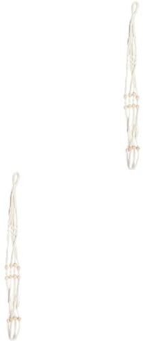 ifundom 2pcs Hanging Plant Hanger Net Bag Creative Cotton Rope Planter for Trailing Plants Secure Use for Home Decor and Gardening for Greenery Display