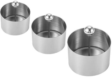 ZUNOXAZ Molde de Solteritas Redondo de Acero Inoxidable, Fácil de Limpiar, Adecuado para Platos Fríos y Decoración Cocina