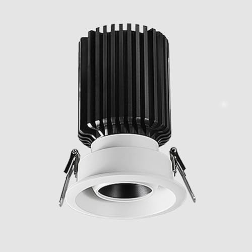 Foco de Techo LED empotrable de 8,5 cm y 24 W, lámpara de Techo empotrada, Foco direccional, luz descendente de Techo para Sala de Estar, Pasillo y Dormitorio.