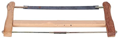 Byte av ramsågblad Snickare Handbåge Träskärverktyg Träbearbetningshårdvara Premium Teak Manganstål Hållbar Lätt att montera för snickare DIY Woodworkers (Medium (490 mm))