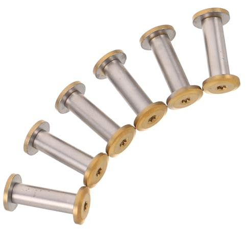 jojofuny Lot de 6 Rivets de Manche de Couteau en Acier Inoxydable M4 5 Mm T8, Vis à Tête Fraisée pour Fixation et Réparation D’ustensiles Cuisine, Fournitures Bricolage Couteaux,