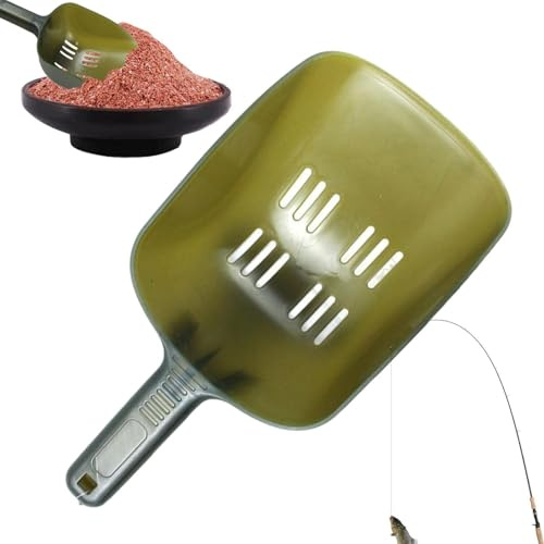 Wurmschaufel Zum Angeln – Aerodynamische Angel-Wurfschaufel, Köder-Wurflöffel, Grundfutter-Fütterungswerkzeug, Caddy Zum Karpfenangeln, Strandboot, Kajak, Süßwasser, Salzwasser, Ausrüstung, S/L-Größe,