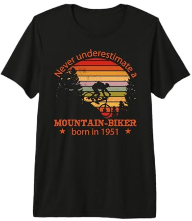 MTB Bike Ciclista Mountain-Biker Nacido 1951 Cumpleaños Bici Camiseta Premium