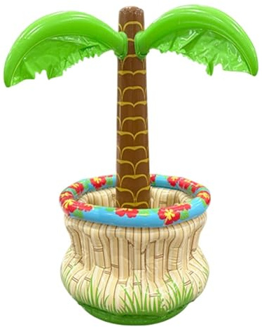 Refroidisseur de Flotteur de Piscine - Conteneur de Glace Tropical en PVC g | Décorations de fête refroidisseur pour femmes hommes plage lac anniversaire barbecue pique-nique Camping en plein air