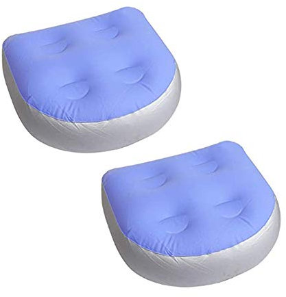 Anjinguang 2 cojines inflables para bañera de hidromasaje, spa y piscinas, se infla con agua con 4 ventosas