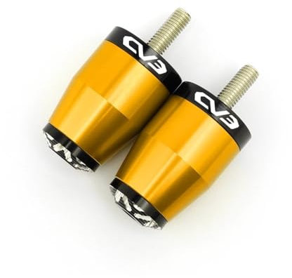 Motorrad-Lenkerstecker Für KYM&CO Für CV3 550 2019 2020 2021 2022 2023 Roller Motorrad 7/8 22 MM Lenker Handgriffe Griff Bar End Kappe (Color : Gold)