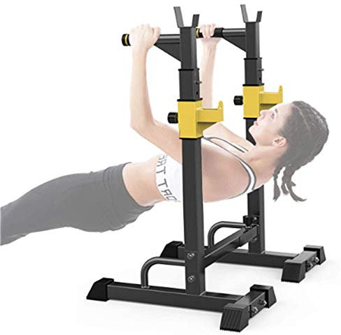 Squat Rack Press Bench Langhantelständer, max. Belastung 250 kg, verstellbare Squat-Ständer, Power-Hantelbank-Unterstützung für Zuhause/Fitnessstudio