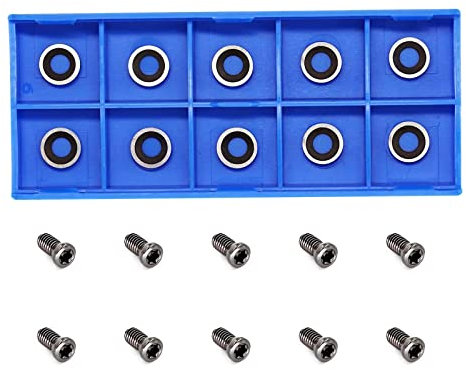 Ci5 - Inserti rotondi da 8,9 x 1,85 mm, coltelli di ricambio per tornio per tornitura del legno, inserti cavi, coltelli
