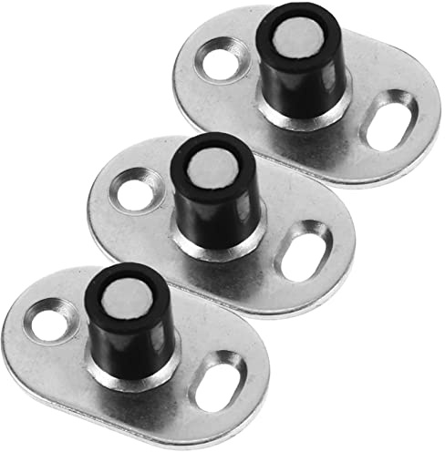 Angoily 3pièces Guide De Sol Pour Porte Coulissante à Roulements Inoxydable Arrêtoir De Porte Stable Et Pour Grange