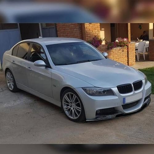 DLXZWF88 Frontspoiler für BMW 3 Series E90 E91 Early M-Tech 2005-2008, Schutz AutoantikollisionssSpoilerlippe Lip Kinn Body Kit, Carbon Fiber Pattern