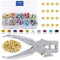 Ösen Set, Ösen-Werkzeug Set Mit Zange，Ösenzange Set，Ösenzange FüR Planen，2-In-1 Ösenzange Und Lochzange ,Schuhe, Jeans,GüRtel Usw，Die Gestanzt Werden MüSsen, Eine Metallzange Mit 150 Kleinen Ringen