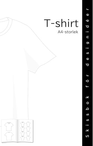 T-shirt Skissbok för designidéer A4-storlek