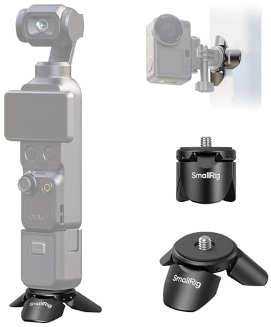 SMALLRIG Mini Quick Release Camera Tripod for DJI Osmo Pocket 4/3, Stable in a Snap, Auto-Deploy, Magnetic Mount, Portable, for DJI Osmo Action 6/5 Pro, for GoPro/for Insta360 Luna Ultra - 6083