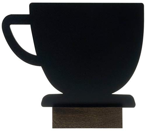 kaufdeinschild Kreidetafel Motiv Tasse Tischaufsteller Menütafel beidseitig beschriftbar