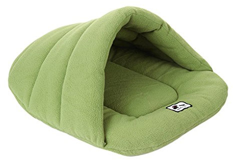 JIAHG Warm Haustier Schlafsack Haustierhöhle Hundehöhle Katzenhöhle Weich Haustierbett Hundebett Katzenbett Kuschelhöhle für Welpen Kleine Hunde Katzen