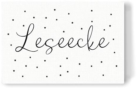 artboxONE Leinwand 150x100 cm Typografie Leseecke von BAINAI