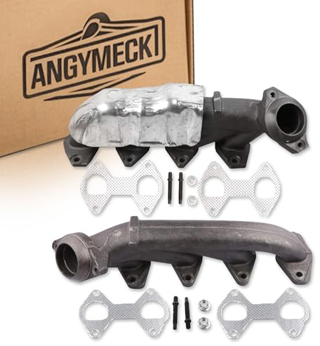 2PCs of Left & Right Side LH RH Exhaust Manifold & Gasket Kit Compatible with 2005-2009 Ford Expedition F-150 Lincoln Mark LT Navigator Replace for 674-695 7L1Z9431A 674-694 3L3Z9431CA