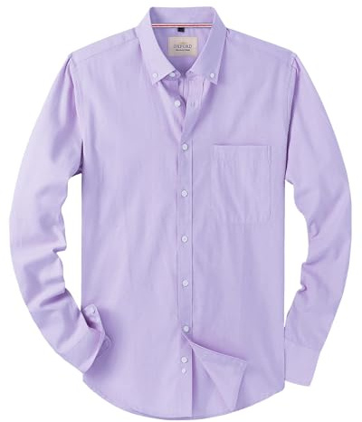 J.VER Oxford Herren Hemd Bügelfrei Regular Fit Hemd Langarm Casual Hemd aus Oxford Button Down Hemd Faltenfrei Freizeithemd mit Tasche