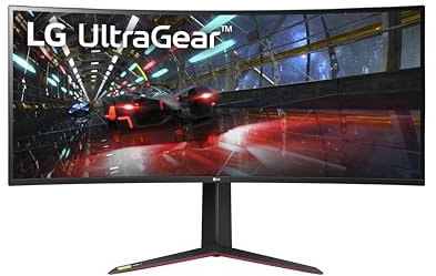 LG UltraGear Monitor 38GN950P - 37.5 inch, 21:9 Ratio, QHD+ Curved, 160Hz (O/C), 1ms (GtG), Nano IPS Display, HDR 600, G-Sync Compatible, AMD FreeSync Premium Pro