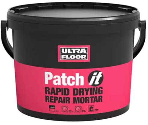UltraFloor Patch It Rapid Drying Concrete Repair Mortar for Walls/Floors 10kg