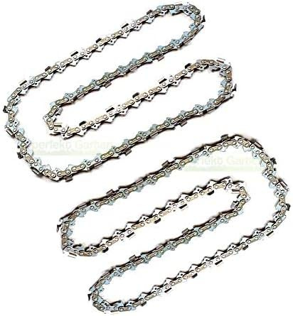2 x sågkedja 40 cm/1,1 mm/3/8 tum/56 TG, kompatibel med EGO CS1600E/EGO Power CS1610E/CS1614E