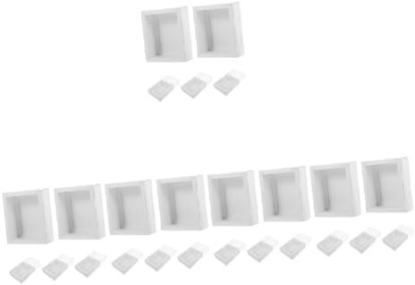 SOLUSTRE 25stücke Transparente Schubladenboxen Kraftpapier Mit Sichtfenster Für Kleine Aufbewahrung Als Geschenkschachtel Für Hochzeiten Und Geburtstage