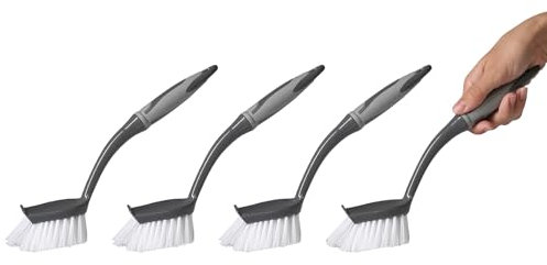 VonBueren 4x spazzola piatti | 29cm | spazzole pulizia/piatti/lavapiatti | in cucina e in tutta la casa