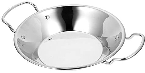 FUNOMOCYA Wok Doble Mango Acero Inoxidable Olla Para Cocinar Utensilio De Cocina Hogar Para Mariscos y Guisos